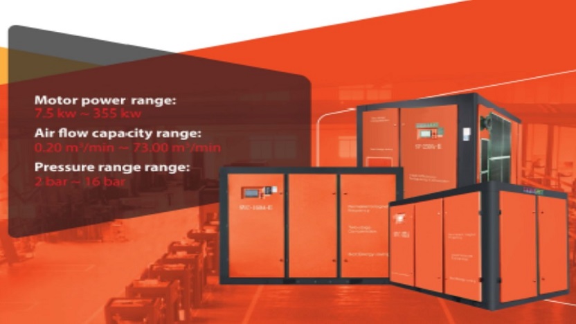 Double Stage Screw Compressor - Super Energy Saving